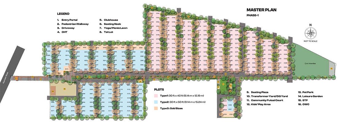 Brigade Cherry Blossom Plots in Malur, Bangalore Master Plan