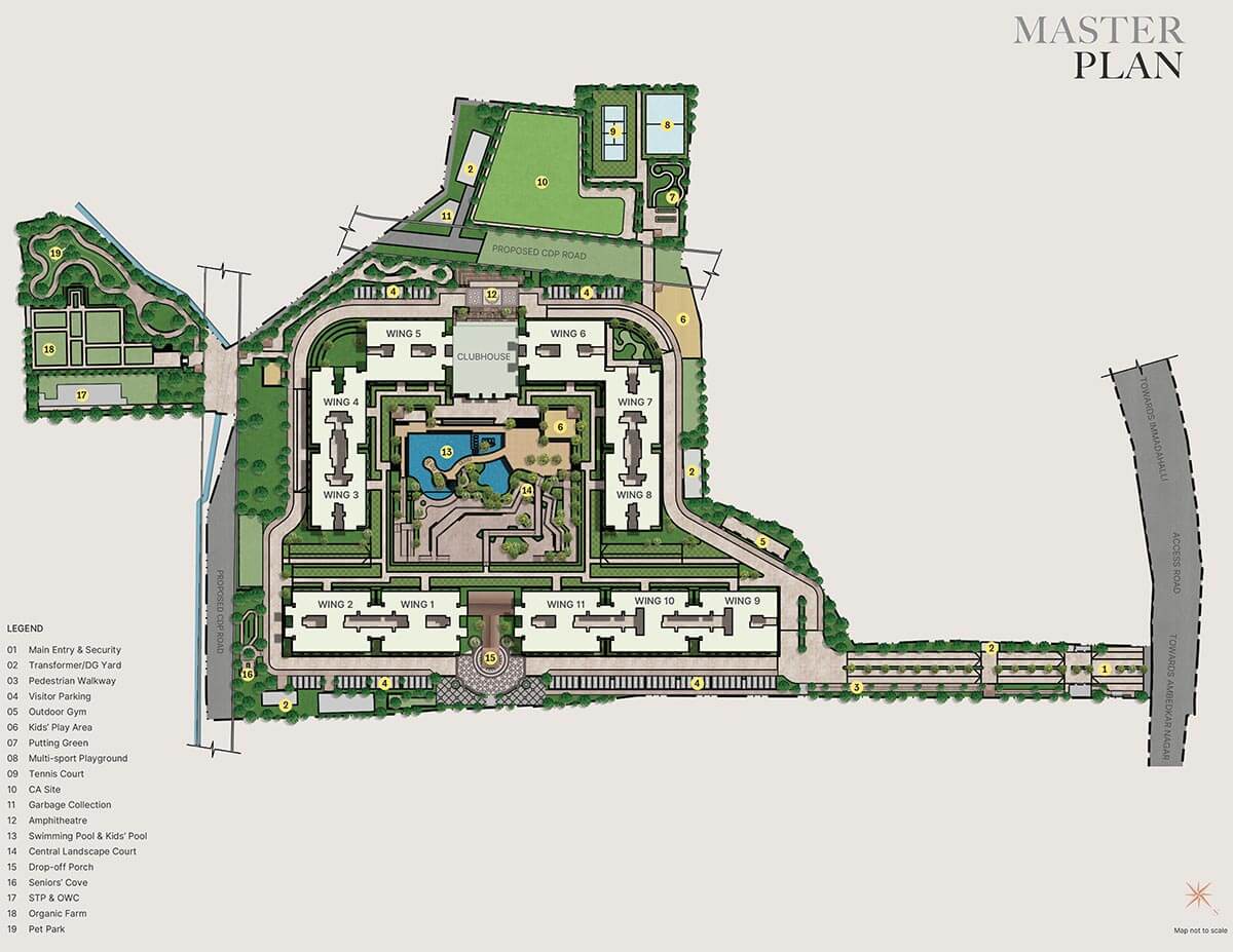 Sobha Windsor Resale in Whitefield, Bangalore Master Plan
